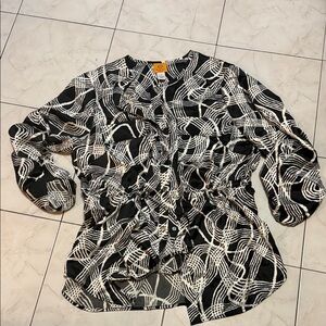 Ruby Rd. Black and White Utility Jacket